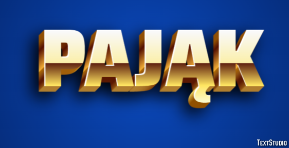 Pająk Texteffekt