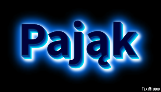 Pająk Texteffekt