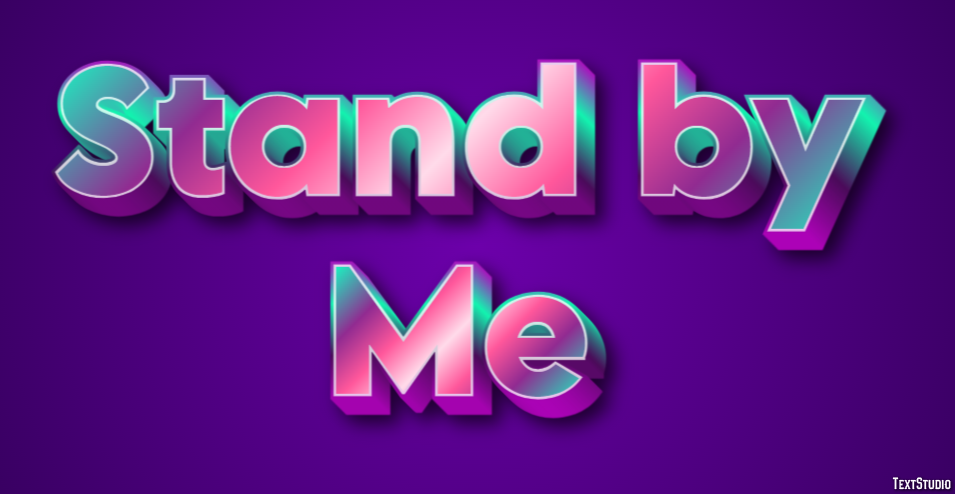 Stand by Me Tekst Effect