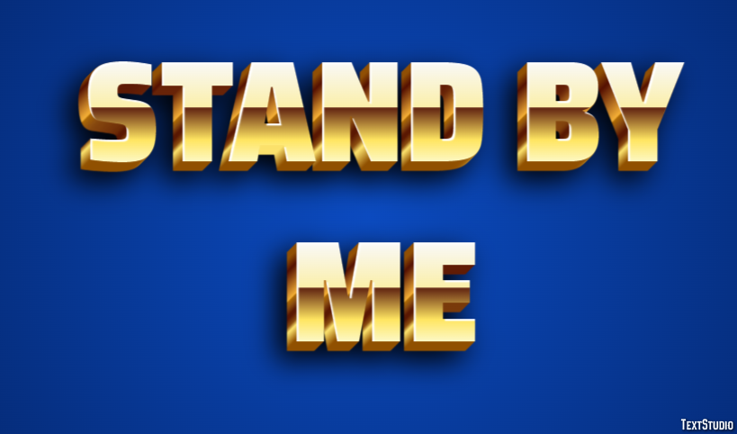 Stand by Me Tekst Effect
