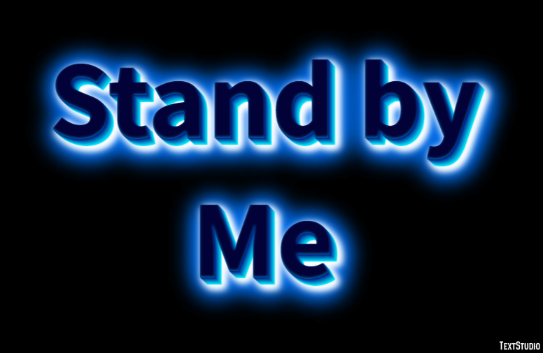 Stand by Me Tekst Effect