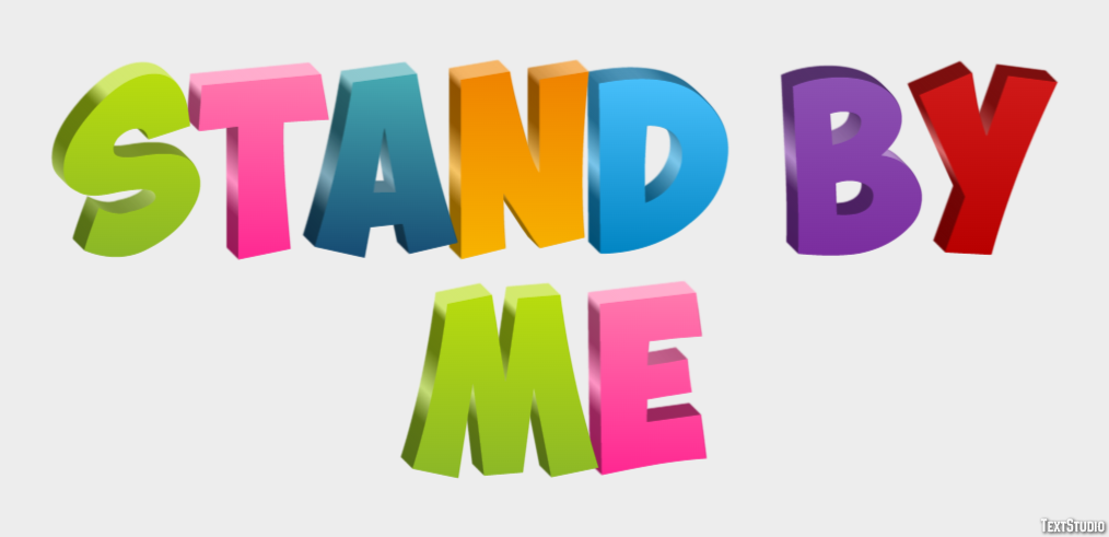 Stand by Me Tekst Effect