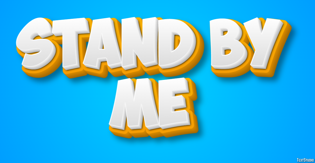Stand by Me Tekst Effect