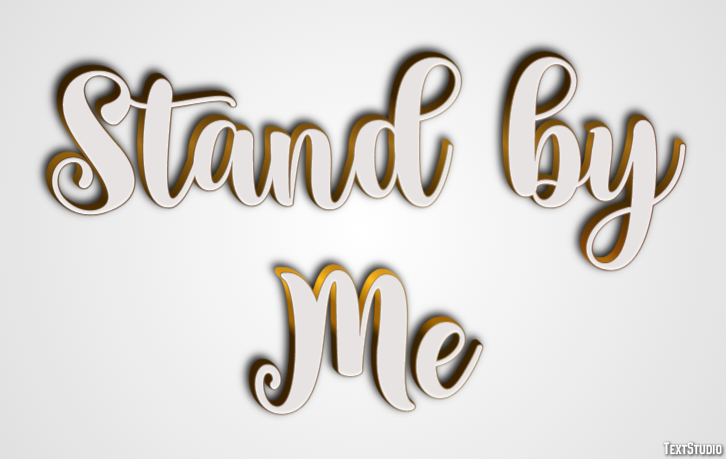 Stand by Me Tekst Effect