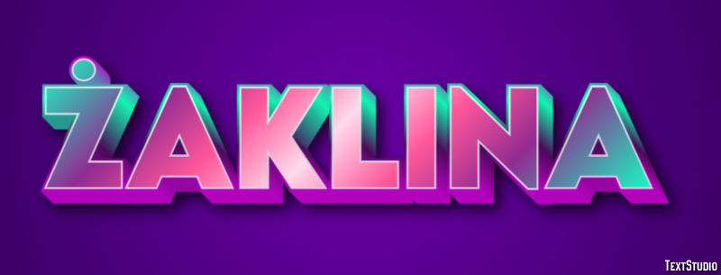 Żaklina Эффект текста