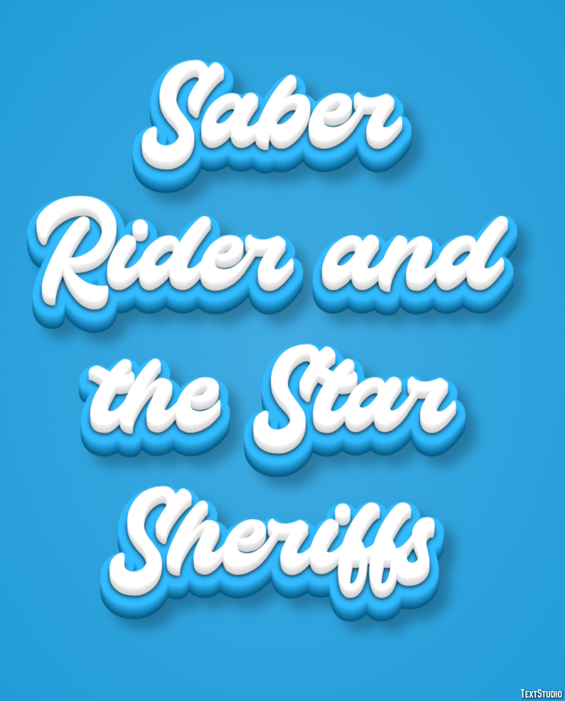 Saber Rider and the Star Sheriffs Effet de Texte