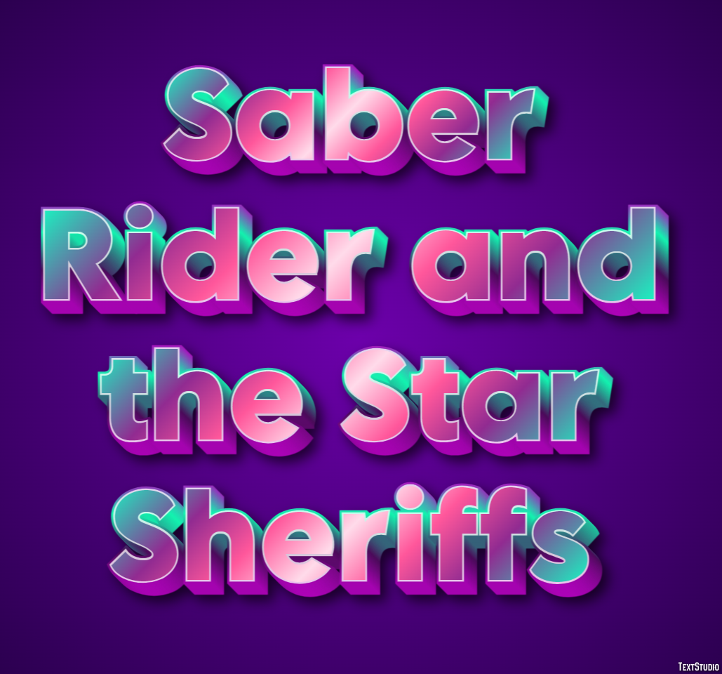 Saber Rider and the Star Sheriffs Effet de Texte