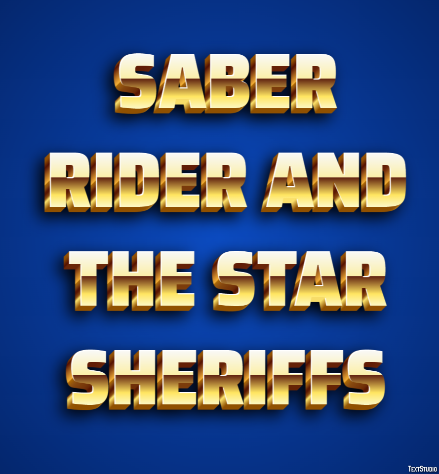 Saber Rider and the Star Sheriffs Effet de Texte