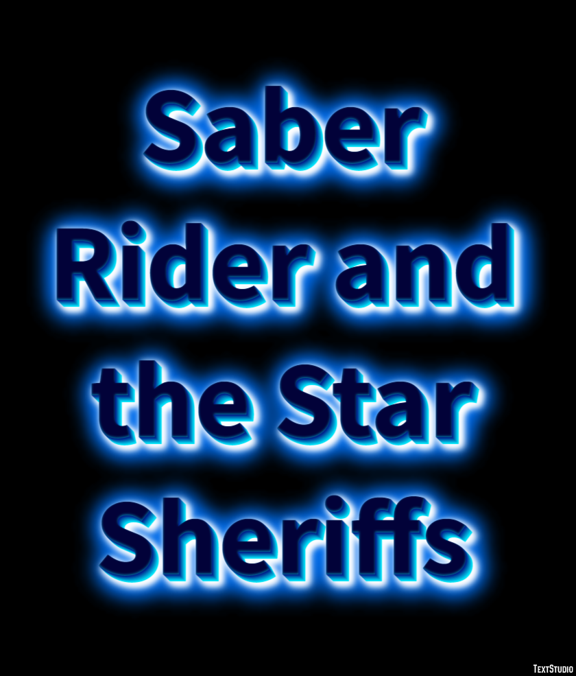 Saber Rider and the Star Sheriffs Effet de Texte