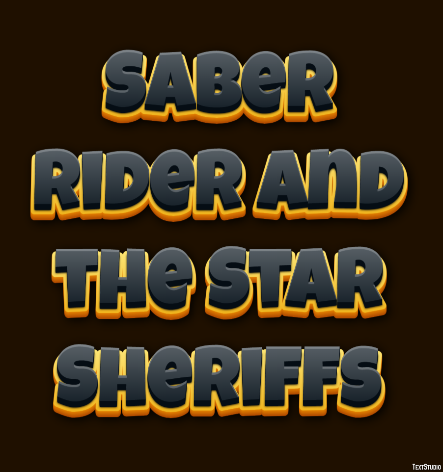 Saber Rider and the Star Sheriffs Effet de Texte