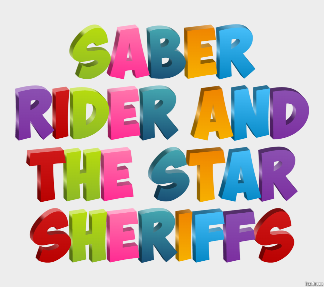 Saber Rider and the Star Sheriffs Effet de Texte
