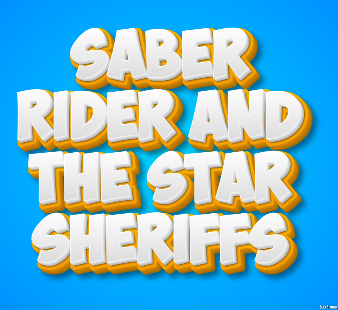 Saber Rider and the Star Sheriffs Effet de Texte