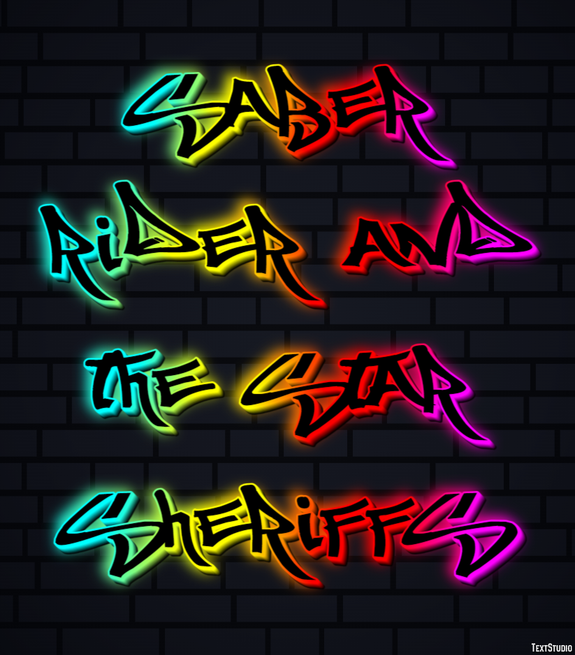 Saber Rider and the Star Sheriffs Effet de Texte