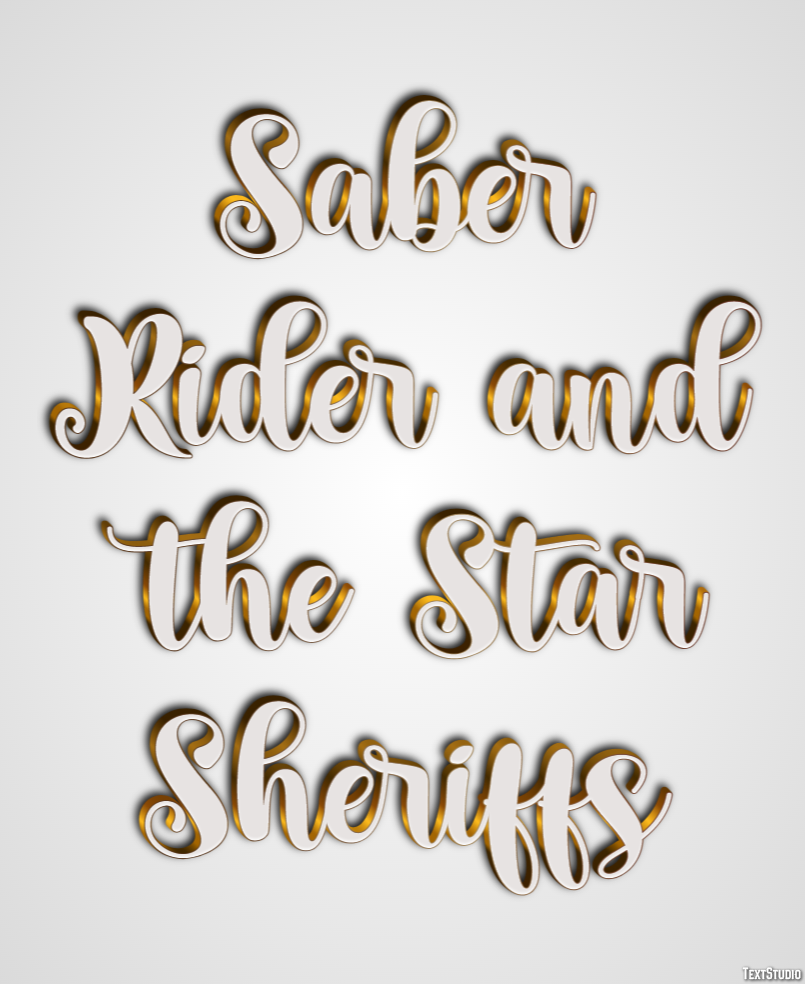Saber Rider and the Star Sheriffs Effet de Texte