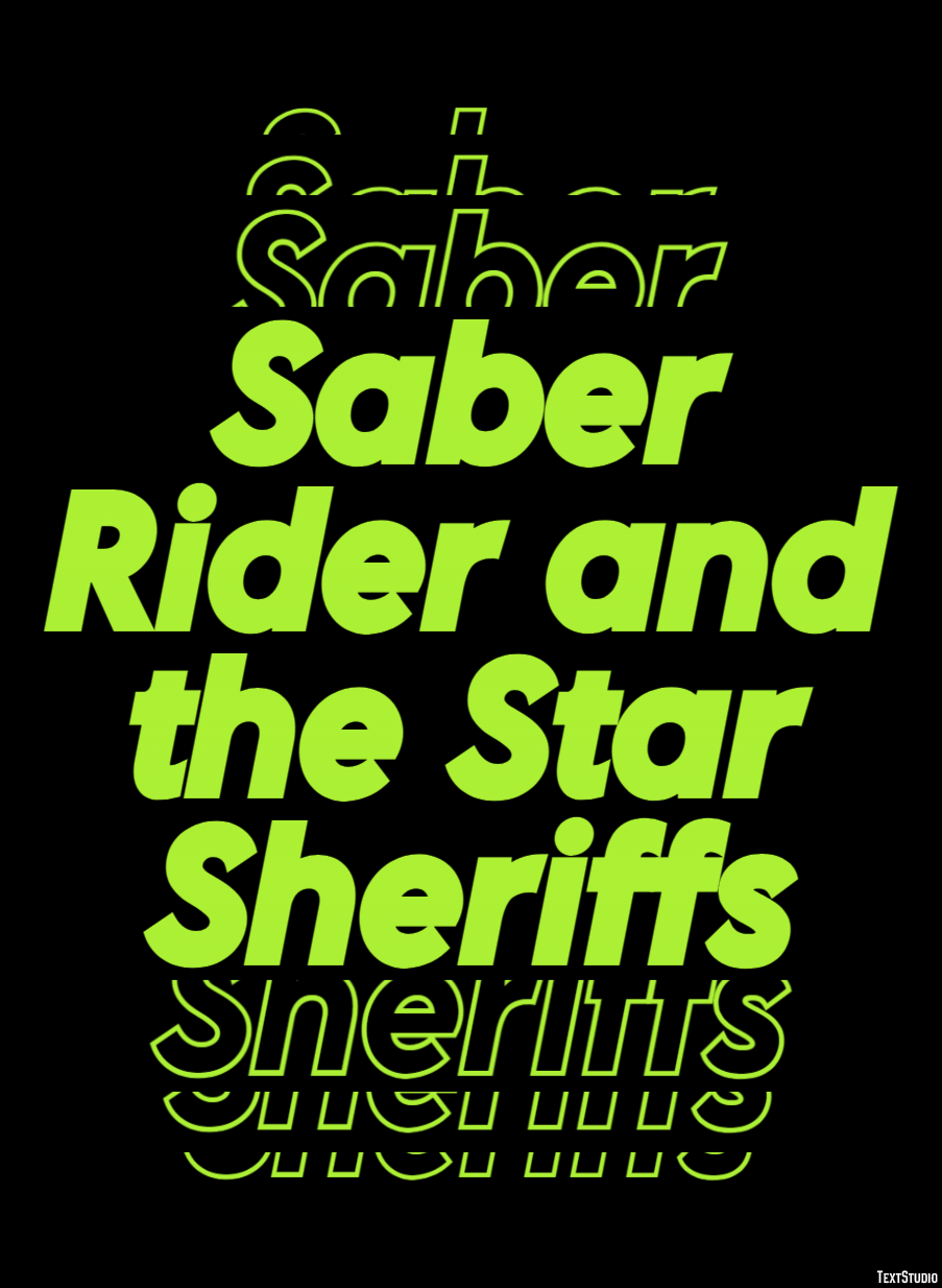 Saber Rider and the Star Sheriffs Effet de Texte