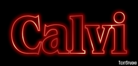Calvi Efekt tekstowy