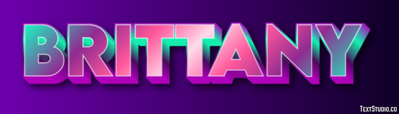 Brittany Text Effect