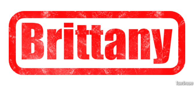 Brittany テキスト効果