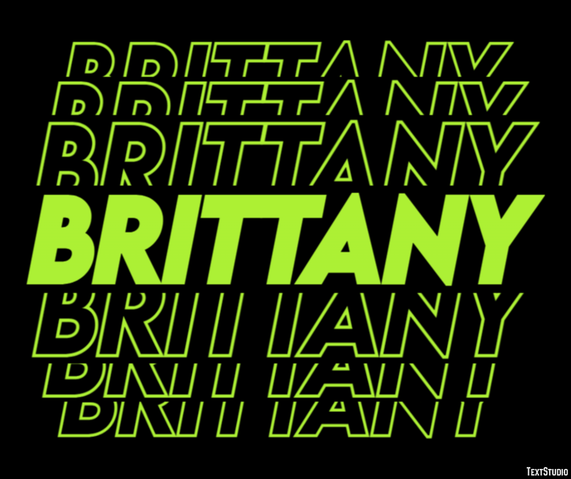 Brittany テキスト効果