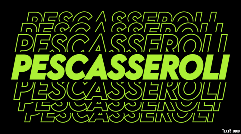Pescasseroli Efekt tekstowy