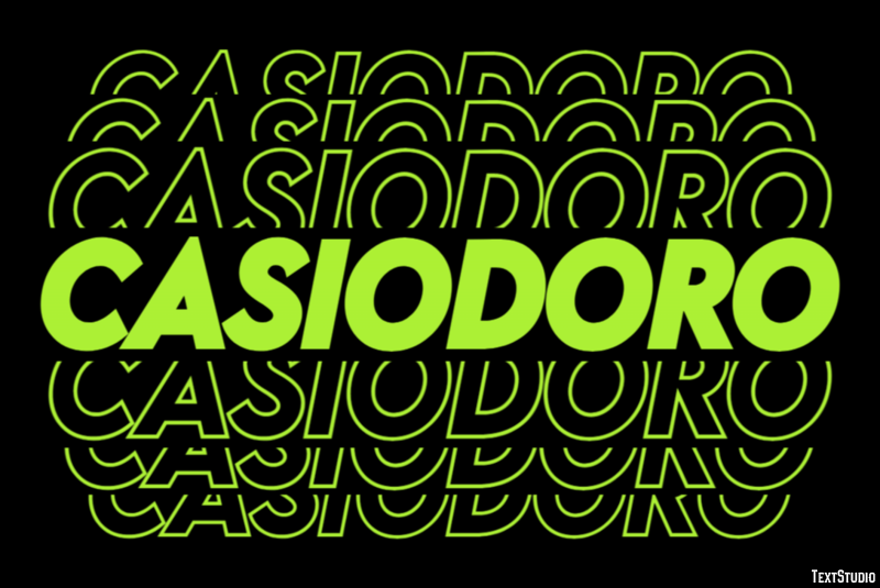 Casiodoro Efecto de texto