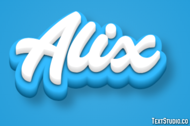Alix Efecto de Texto