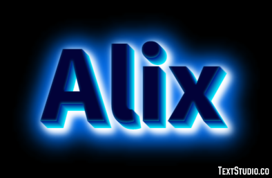 Alix Efecto de Texto