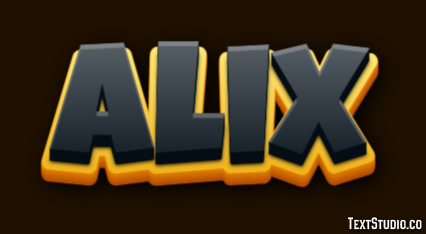 Alix Efecto de Texto