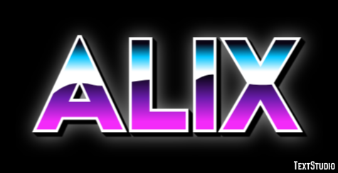 Alix Efecto de Texto