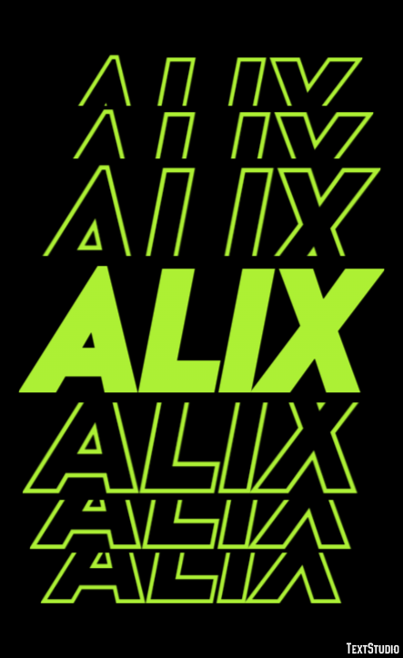 Alix Efecto de Texto