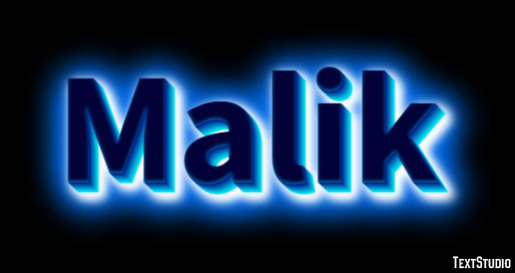 Malik Text effect