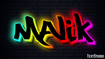 Malik Text effect