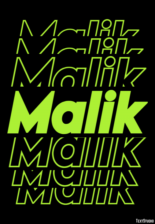 Malik Text effect