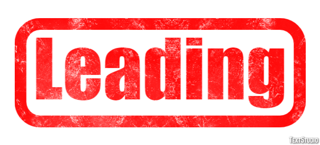Leading Text Effect