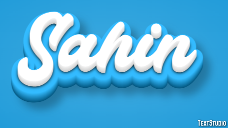 Sahin Text Effect