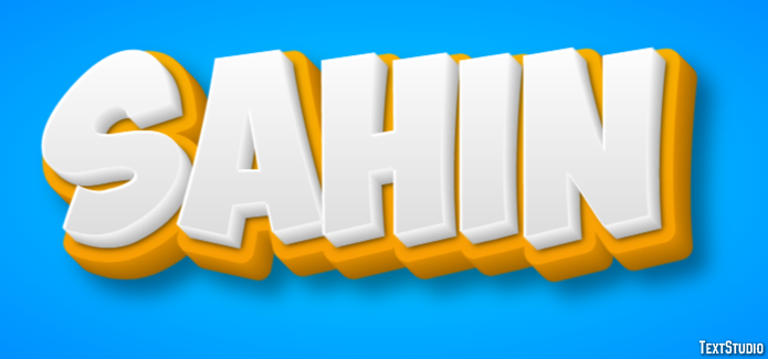 Sahin Text Effect