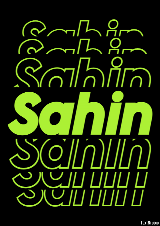 Sahin Texteffekt
