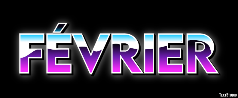 Février Эффект текста