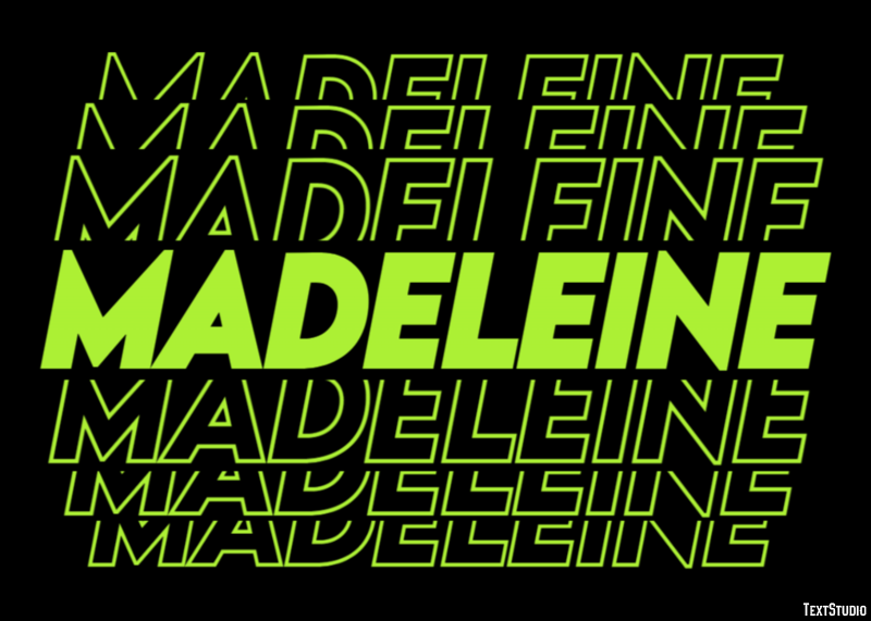 Madeleine Texteffekt
