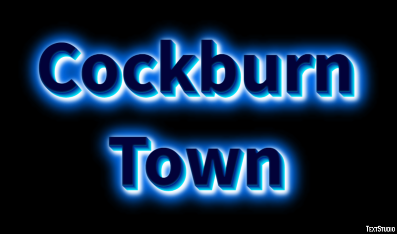 Cockburn Town Efekt tekstowy