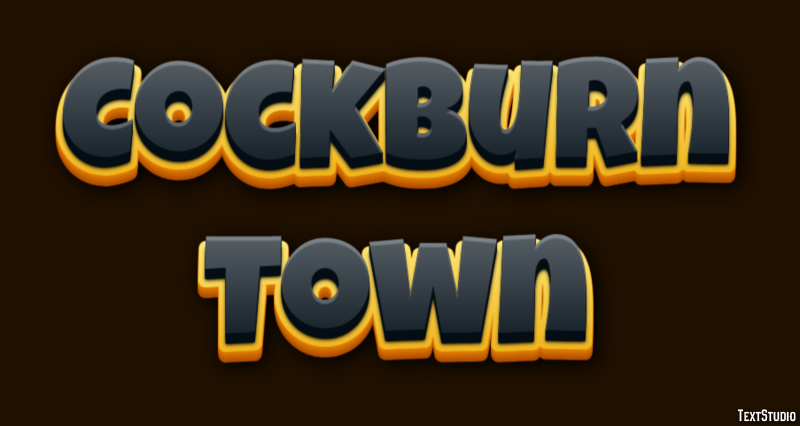 Cockburn Town Efekt tekstowy