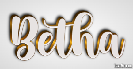 Betha Efeito de texto