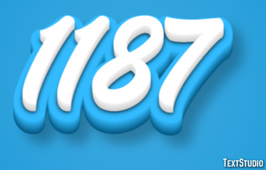 1187 Text effect