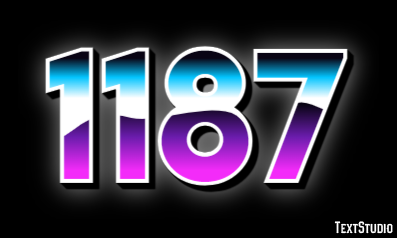 1187 Text effect