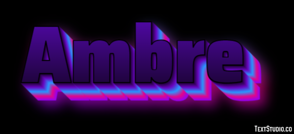 Ambre Tekst Effect