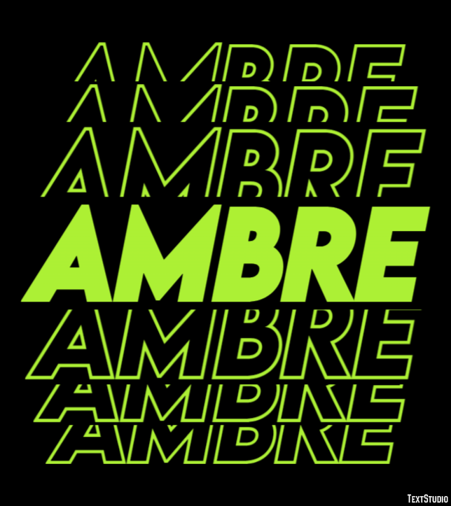 Ambre Tekst Effect