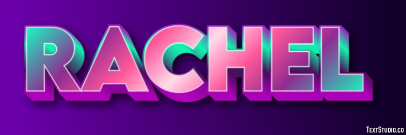 Rachel Text Effect