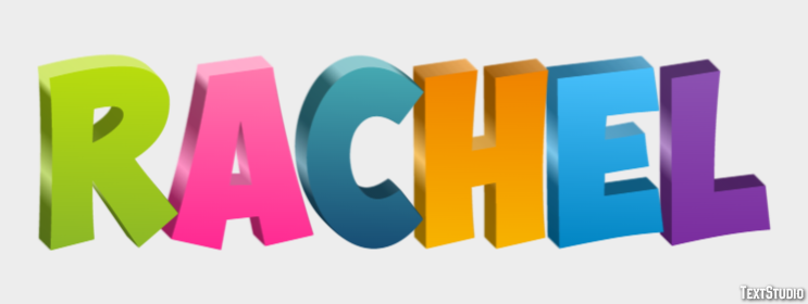 Rachel Text Effect