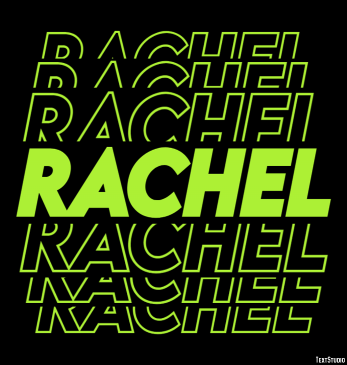 Rachel Text Effect