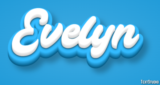 Evelyn Efeito de texto